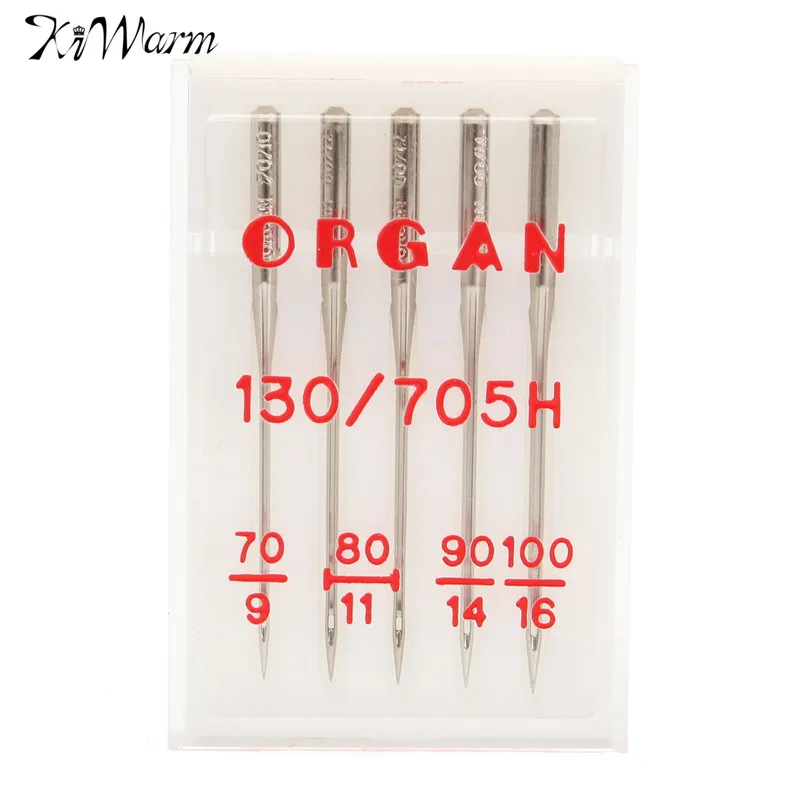 Швейные иглы Organ 130/705H для бытовых швейных машин 5 шт. универсальные ручные швейные