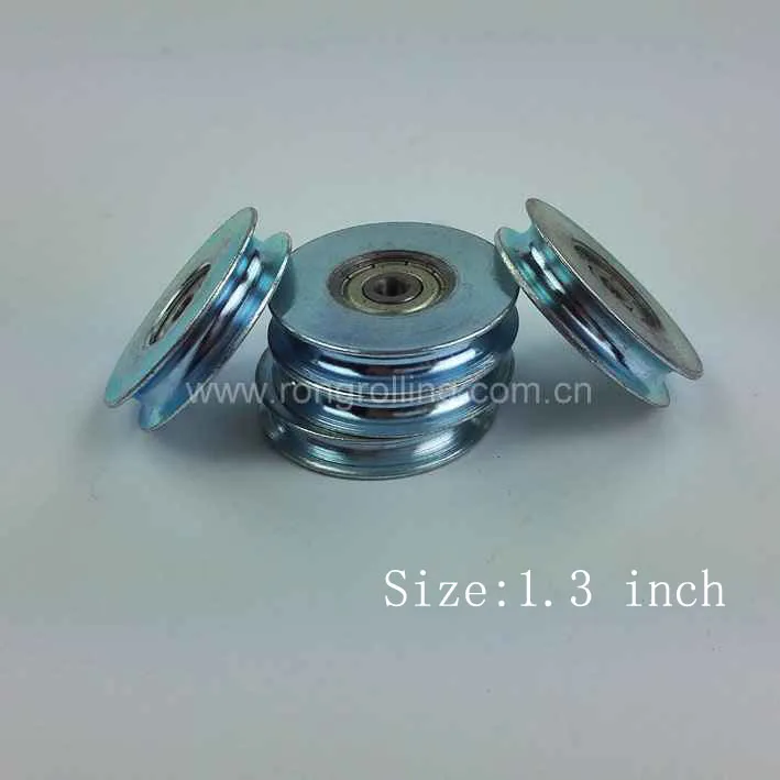 

1.3 inch sliding wheel of steel rope C45 steel material diamete 35mm,thickness 8mm with 635RS bearing bore 5mm. 6pcs/lot