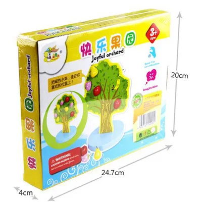 Новый стиль магнитные творческие игрушки happy orchard леска фруктовые елки яблоки