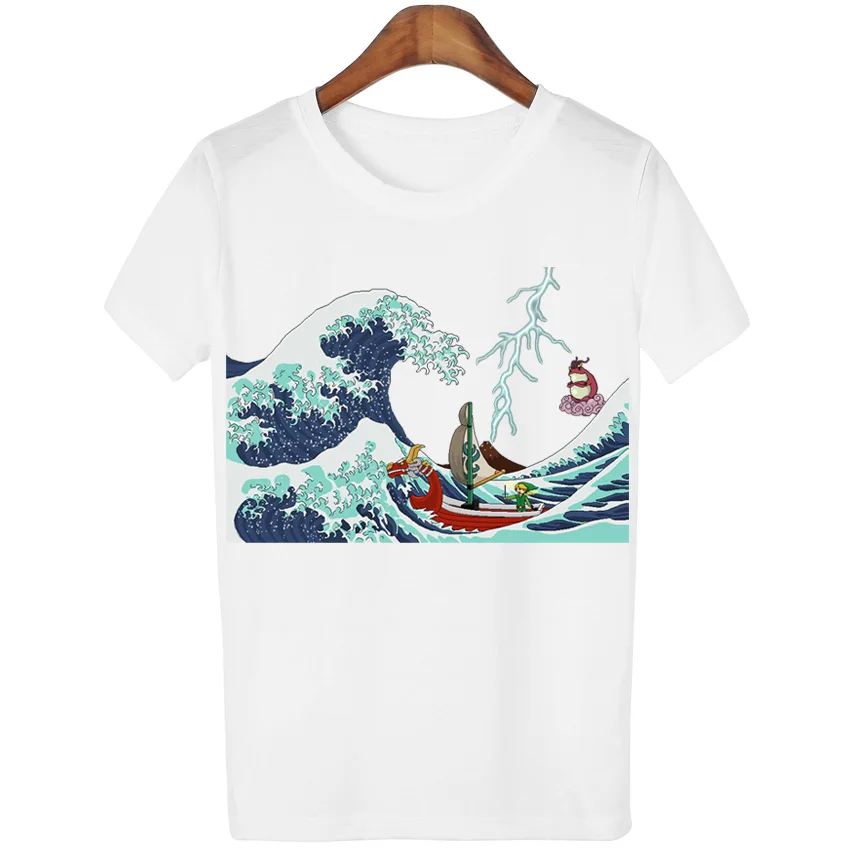 2016 Новинка Harajuku топы футболки GreatWave Женская белая футболка Blusa Camisetas mujer | одежда