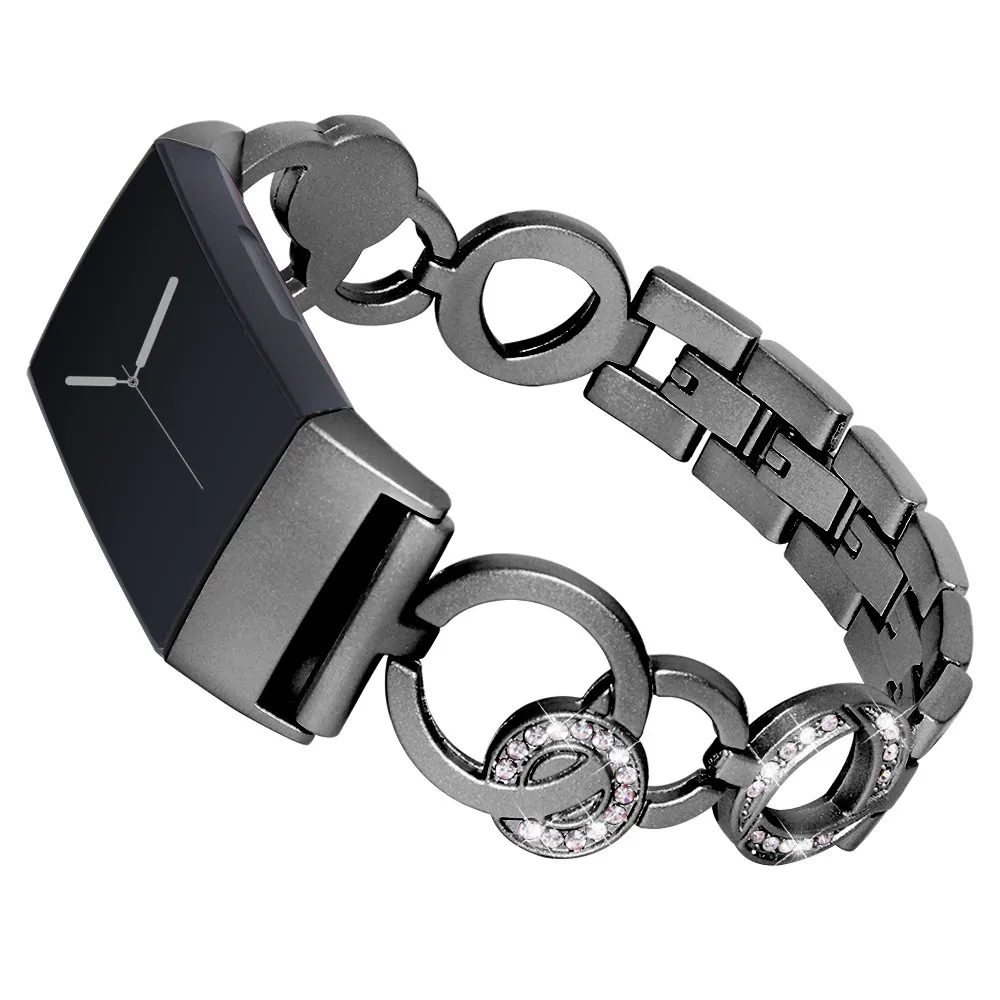 

2019 Smart Wristwatch Replacement Band Strap For Fitbit Charge 3 Fashion Casual Men Watch Bands Sports Stainless Steel Bracelet