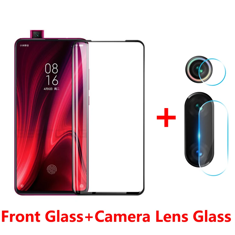 2 in 1 Glass 2 в 1 полная защитная пленка для экрана, защита стекла пленка для Xiao mi Red mi K20 mi 9T Pro задняя камера Объектив Закаленное стекло Red mi K20 Pro - Цвет: 2 in 1 Glass
