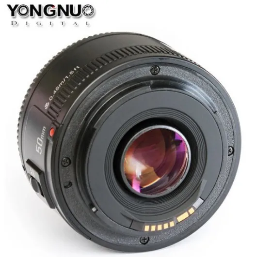 YONGNUO объектив YN50mm f1.8 YN EF 50mm f/1 8 AF YN50 диафрагма Автофокус для Canon EOS 60D 70D 5D2 5D3 600d DSLR