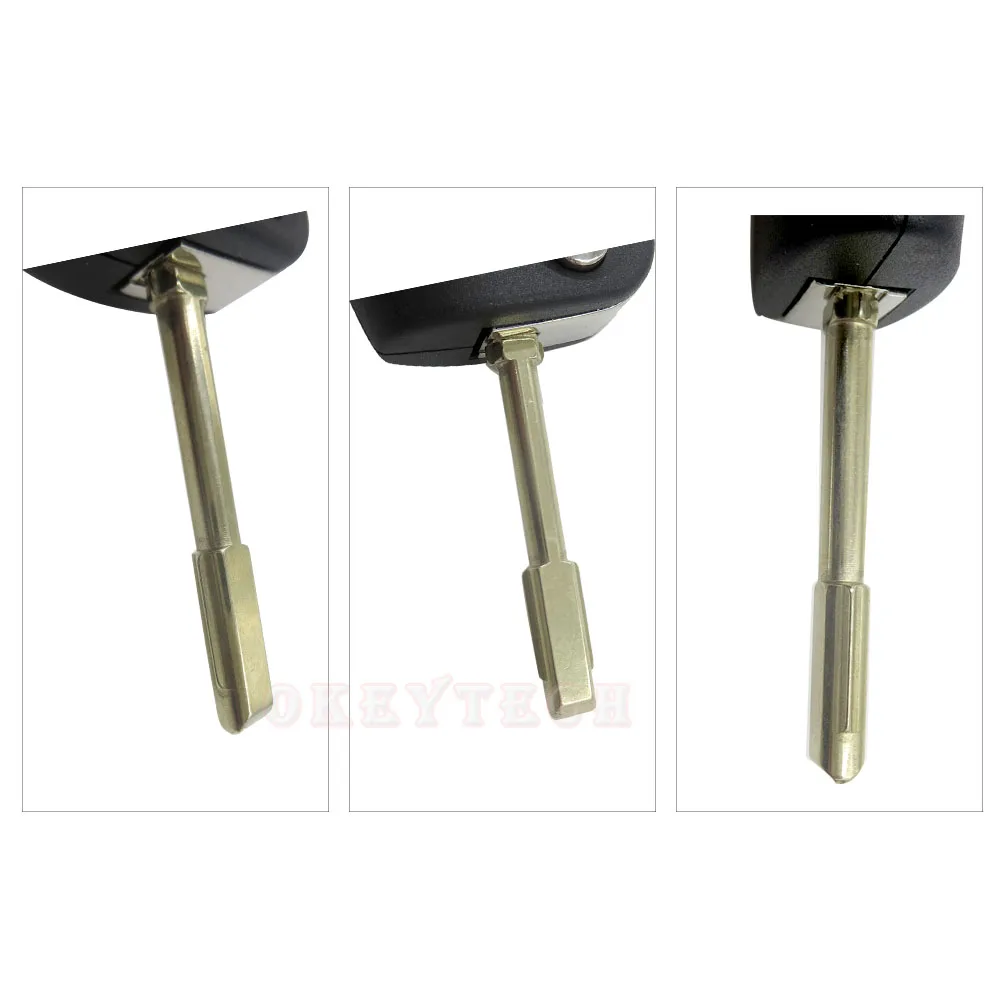 OkeyTech Replacement Flip Remote Car Key Blade Shell For Ford Focus Mondeo Fiesta C S Max High Quality Cover Head Uncut | Автомобили и