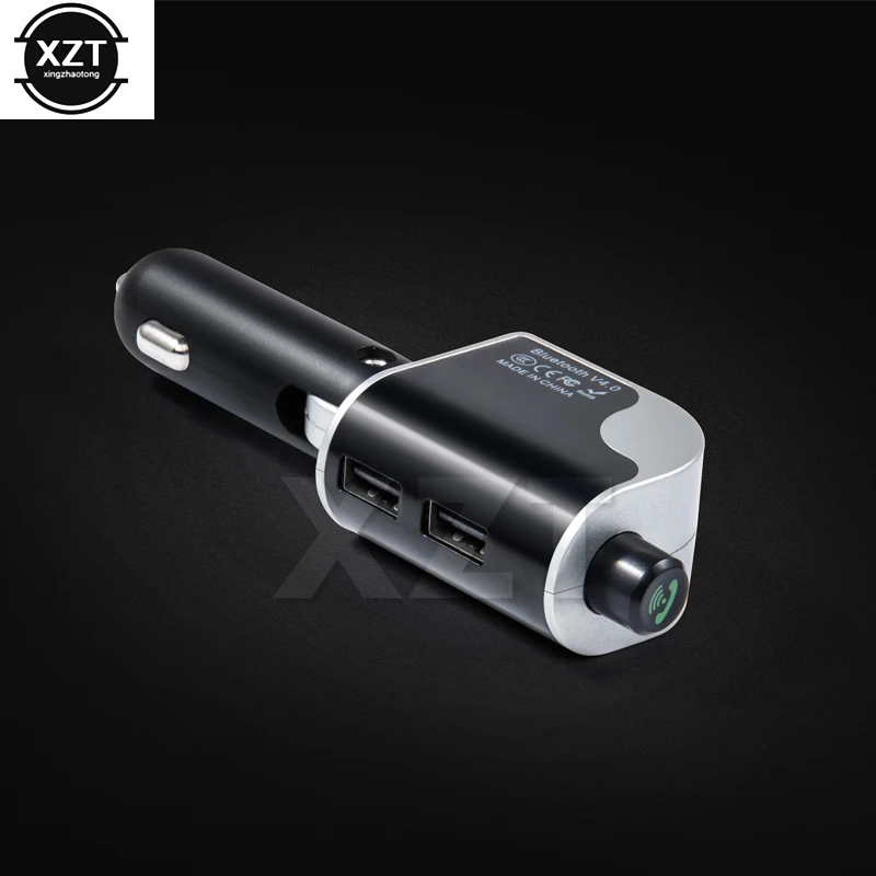 1 шт. автомобильное беспроводное зарядное устройство с FM радио 2 USB порта|usb kit|usb