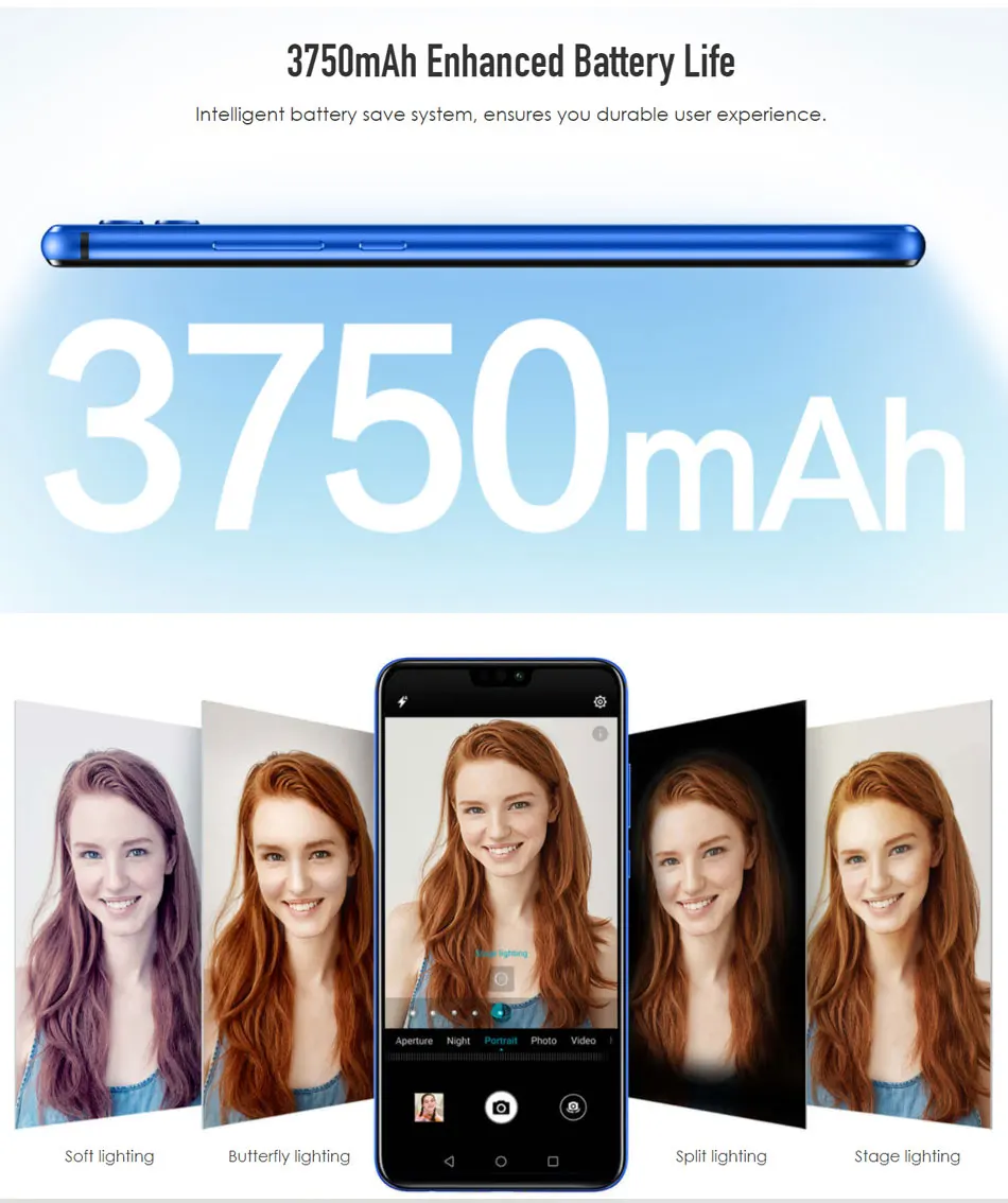 Honor 8X, мобильный телефон, 4 Гб ОЗУ, 64/128 Гб ПЗУ, 6,5 дюймов, Kirin 710, четыре ядра, 20 Мп+ 16 МП, Android 8,1, 3750 мАч