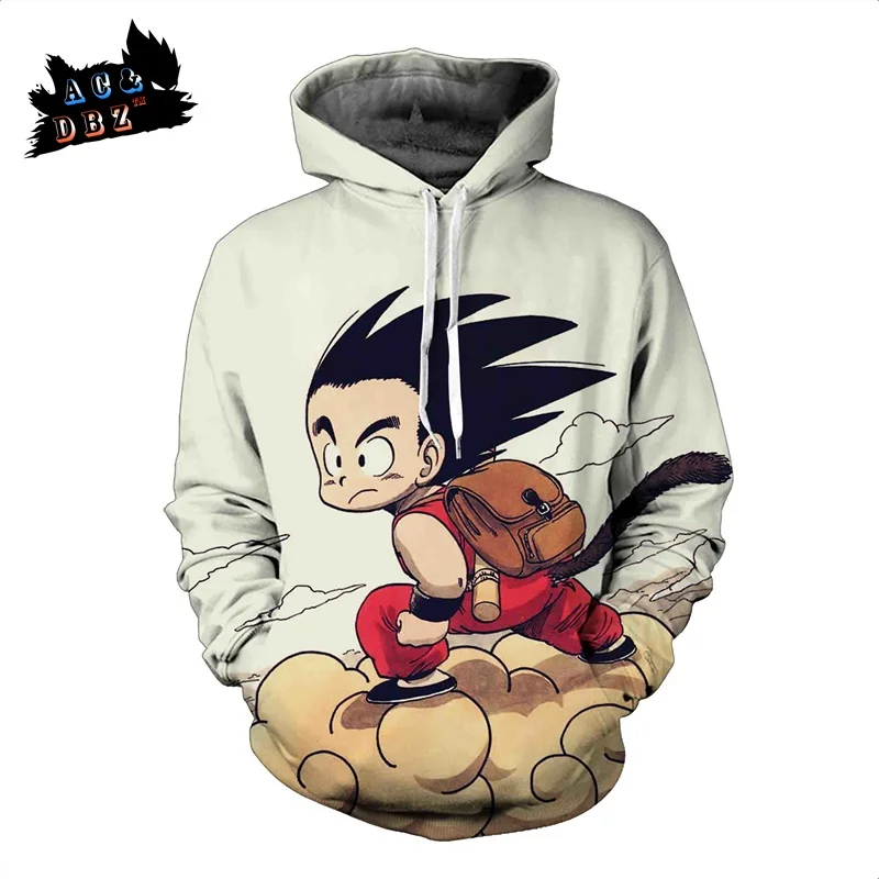 От источника переменного или DBZ2018 новый мужской тонкий срез 3 dsweatshirt Dragon Ball Z Goku