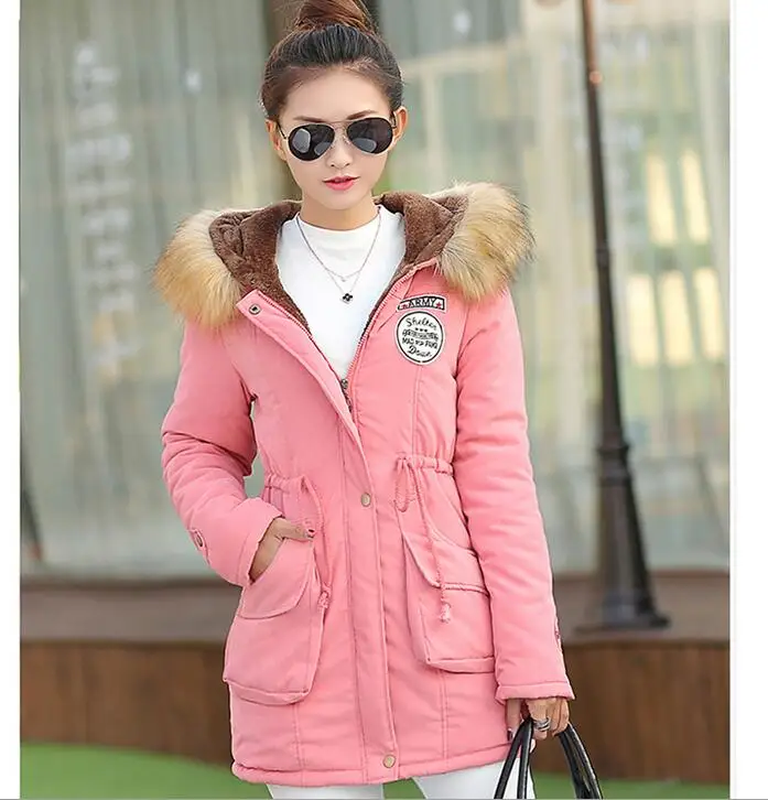 Warm Parkas Women Coat Fashion Autumn Winter Jacket Fur Collar Long Parka Plus Size Hoodies Casual Cotton Outwear | Женская одежда