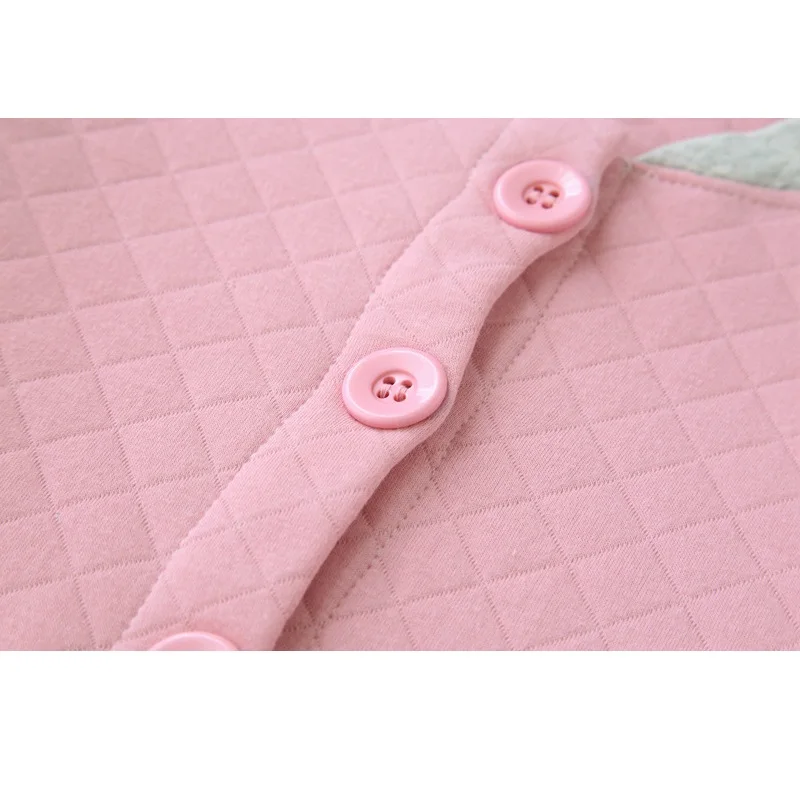 casual women men homewear autumn thicker warm cotton Pyjamas oversize sleepwear sporting style long sleeve tops raglan coat