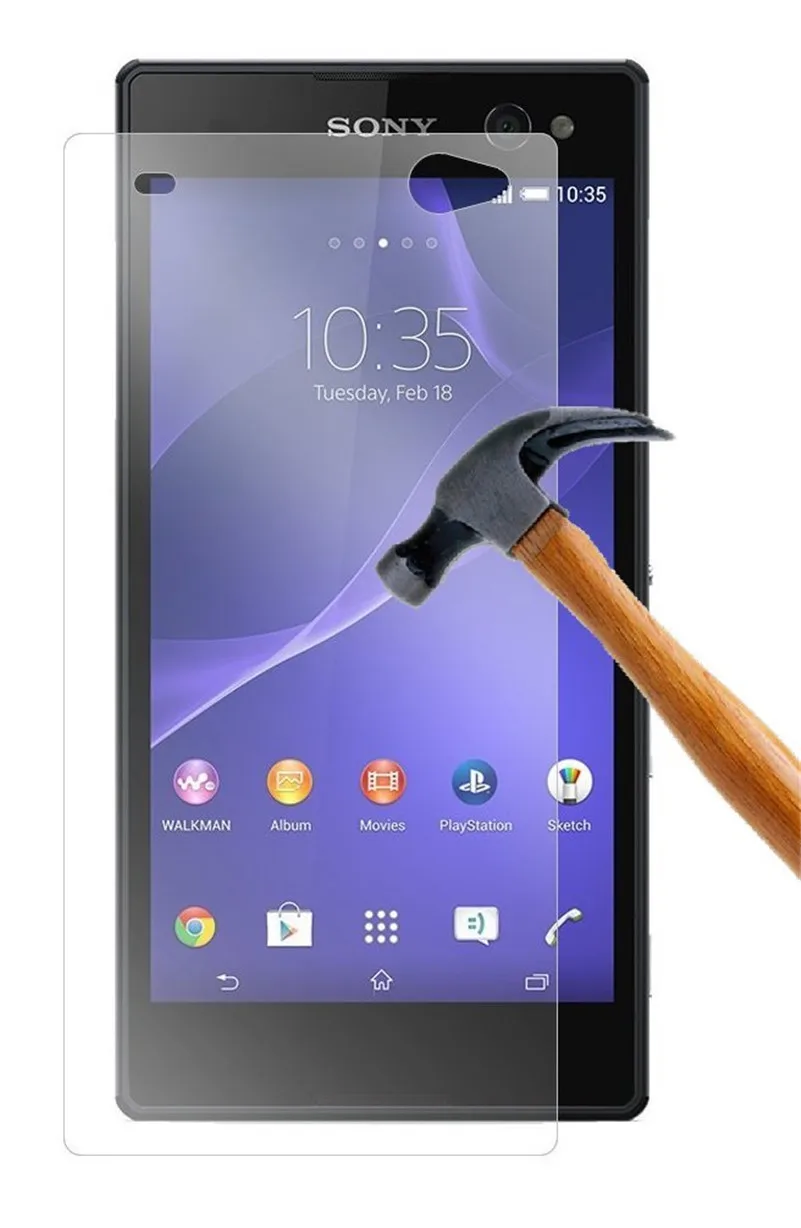 9H 2.5D 0 26 мм Премиум Закаленное стекло протектор для Sony Xperia C3 D2533 D2522 S55U Защитная