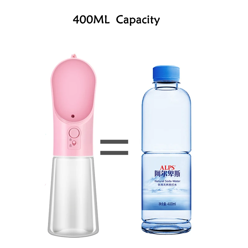 Бутылка для воды домашних животных 400 мл ABS|Кормление собаки| |