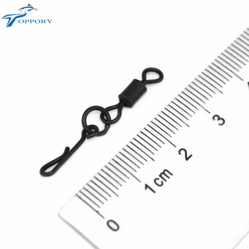 Toppory Вертлюги для ловли карпа с длинным корпусом Q форма d вертлюг рыбалки одним