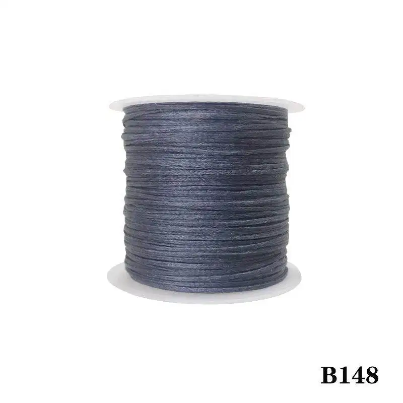 6 150D wax thread 50 meters Leather decorative sewing thread DIY Handmade Flat Wax Line Silicon wax wire Leather splicing - Цвет: 6