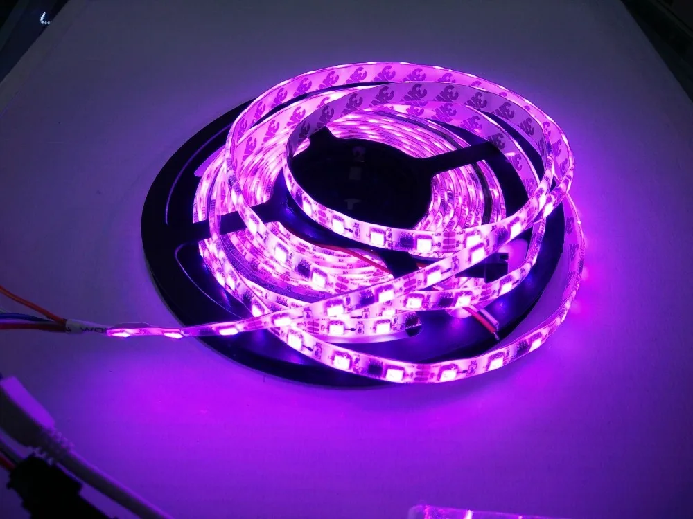 5 м DC12V ws2811ic 5050 RGB SMD Адресуемая ws2811 светодиодная полоса пикселей IP65 гибкая лента +