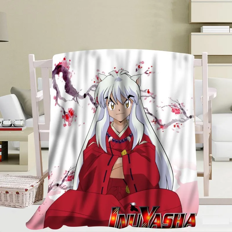 Пользовательские Inuyasha узоры одеяло мягкое украшение спальня 56x80 дюймов 50X60inch