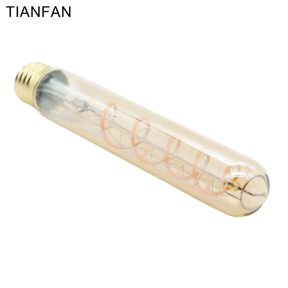 TIANFAN Tube T28 Ретро лампа Эдисона e27 украшение для гостиной Праздничная светодиодная