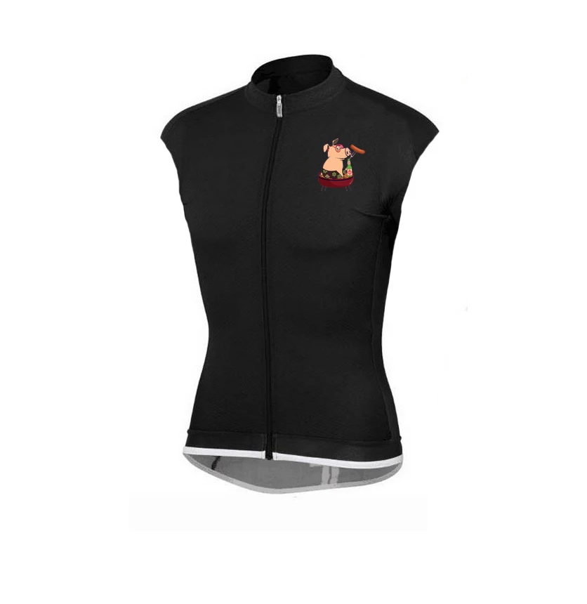 only vest Свинья милый дизайн ropa Джерси Майо для велоспорта ciclismo велосипедная одежда велосипедная рубашка велосипедная одежда гоночная одежда задние карманы - Цвет: only vest
