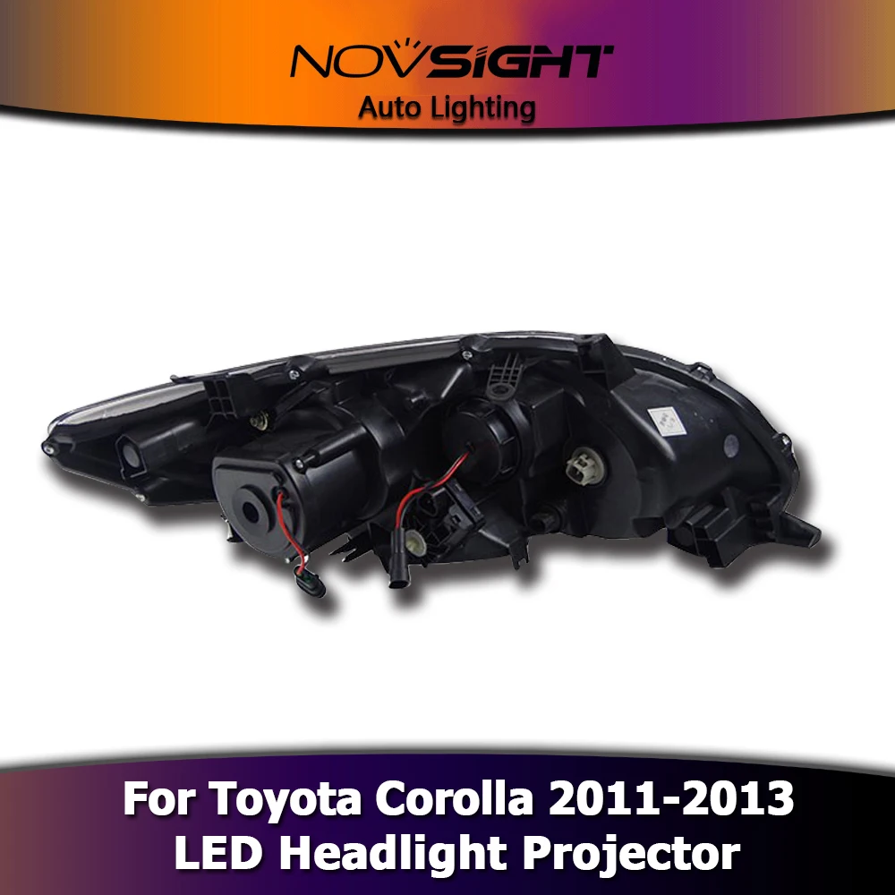NOVSIGHT 2X светодиодные фары в сборе проектор ангельские глазки DRL Противотуманные