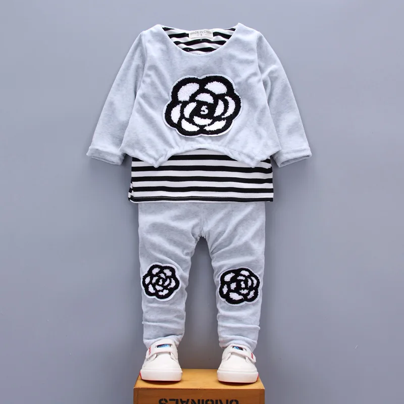 BibiCola/комплекты одежды для девочек Осенняя спортивная одежда bebe хлопковая