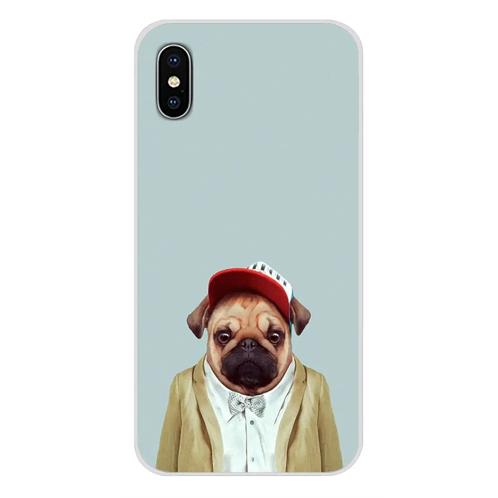For Samsung Galaxy J1 J2 J3 J4 J5 J6 J7 J8 Plus 2018 Prime 2015 2016 2017 Funny Pug Doing Yoga Accessories Phone Cases Covers | Мобильные