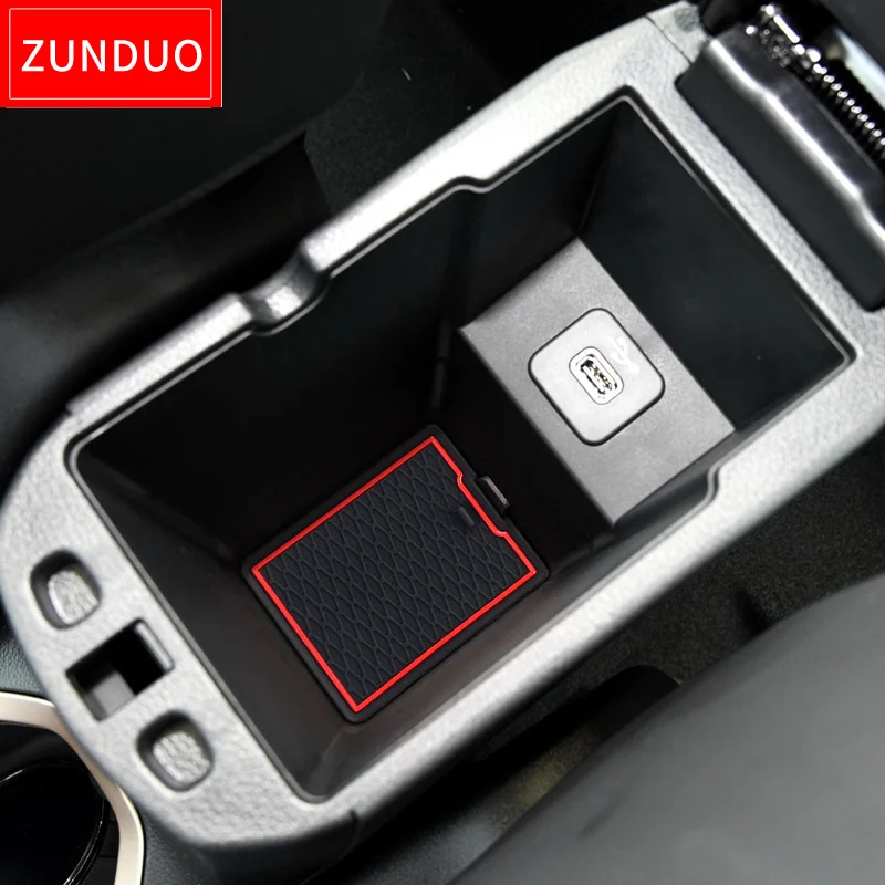 ZUNDUO Anti-Slip Gate Slot Pad For RENEGADE 2016 - 2018 Accessories Interior Non-Slip Door Mats/Cup Mat 17PCS red white |