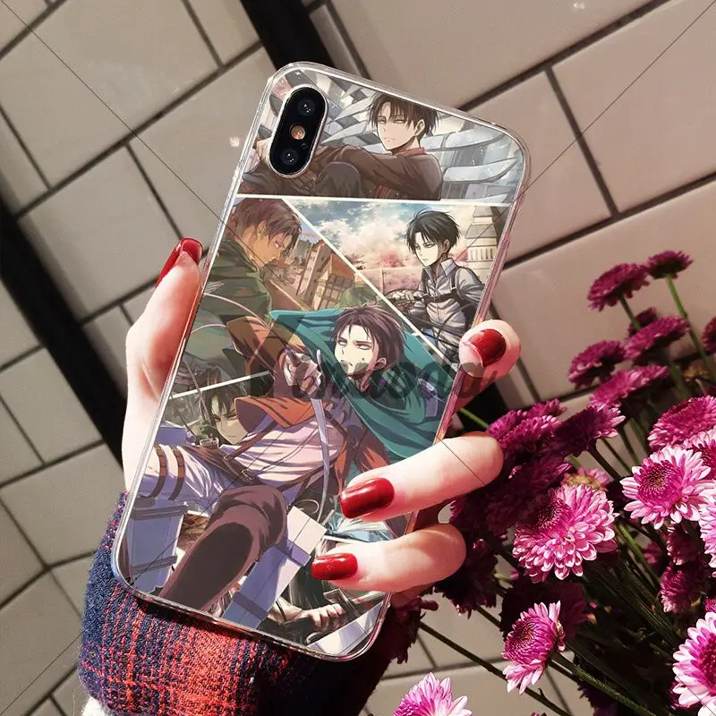 Yinuoda атака на Титанов Mikasa прозрачный мягкий чехол для телефона iPhone X XS MAX 6 6S 7 7plus 8