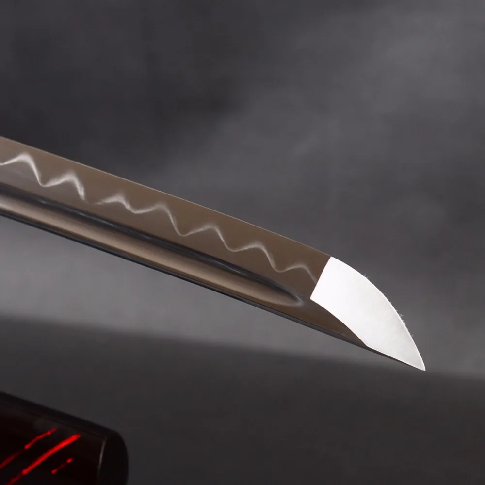 

Brandon Swords Clay Tempered Blade Japanese Katana Leather Handle Sharp Knife High Carbon Steel Samurai Katana Full Tang Sword
