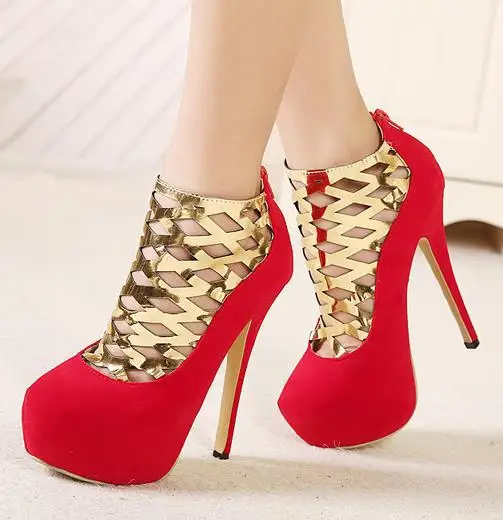 Fashion glitter decoration spring women high heel shoes sexy black heels  elegant red shoes size 35 36 37 38 39 40 - купить по выгодной цене |  AliExpress