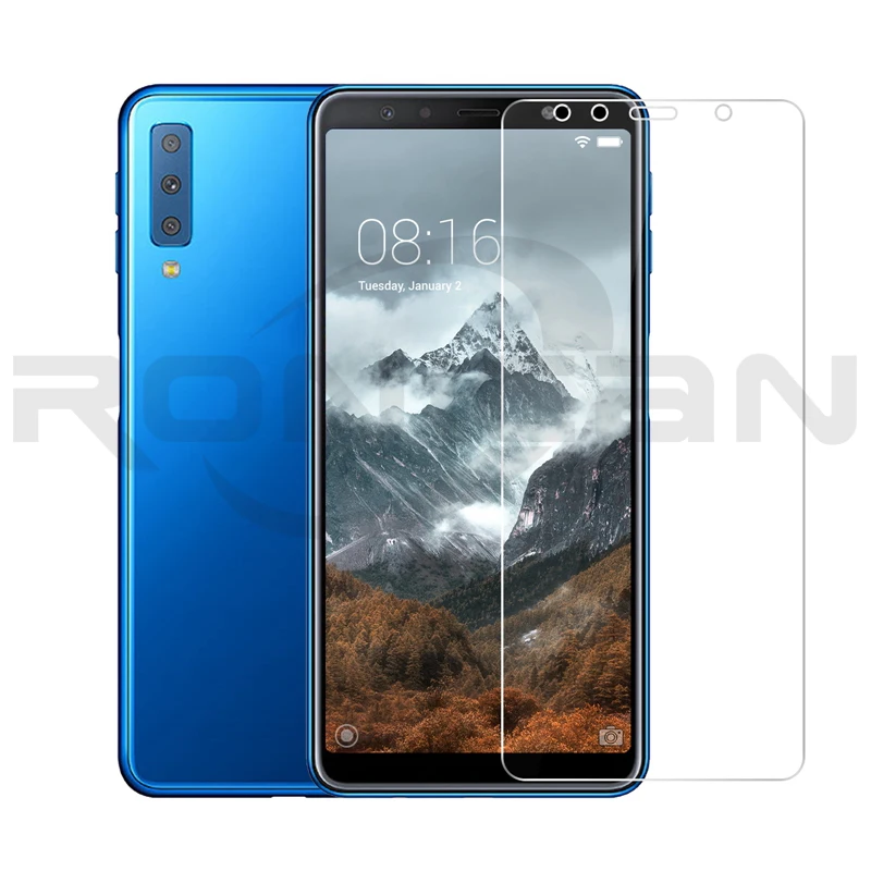 2.5D 0 26 мм 9H Премиум Закаленное стекло для Samsung Galaxy A7 (2018) Защитная пленка экрана 2018 |
