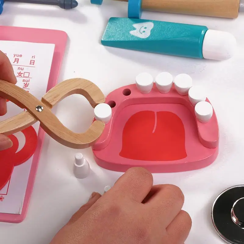 

5-6Pcs Set Baby Toy Funny Play Real Life Cosplay Doctor Dentist Game Dokter Speelgoed Dental Pretend Doctors Children Toys Gifts