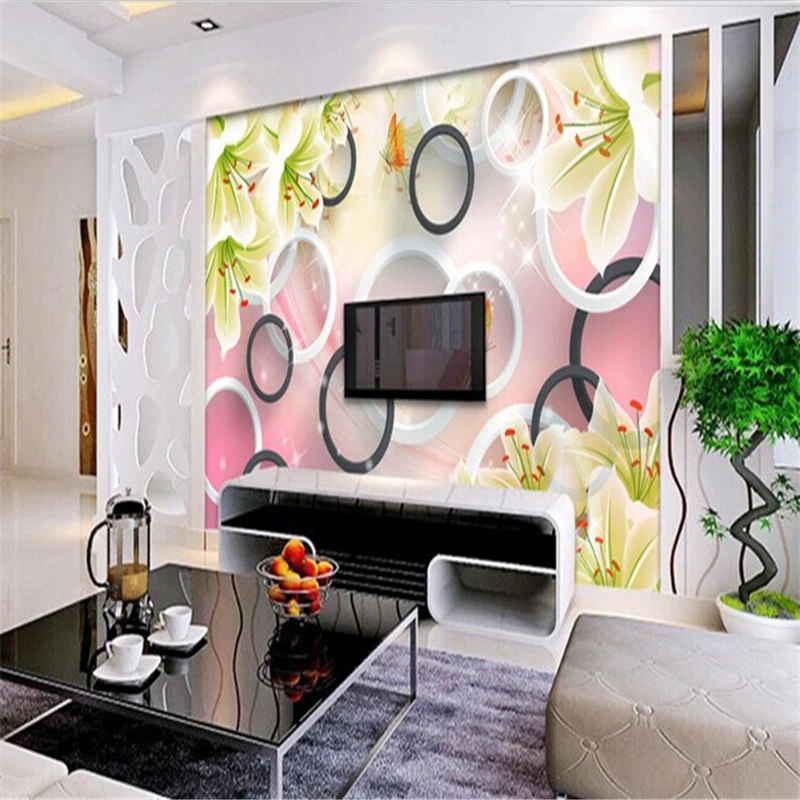 3d фотообои для стен спальни гостиной дивана | Обустройство дома