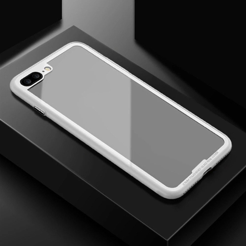 Белый Чехол на айфон 7 Чехол для iphone 7 Мобильный чехол для телефона для iphone 6 6s 7 7 P 8 8 X Чехол прозрачный корпус матовый ТПУ Рамка ударопрочный чехол - Цвет: Белый