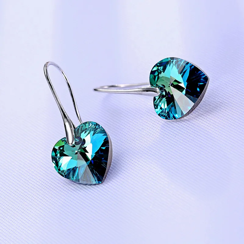 Серьги с кристаллами BAFFIN 2 пар/лот серьги в форме сердца элементами SWAROVSKI висячие