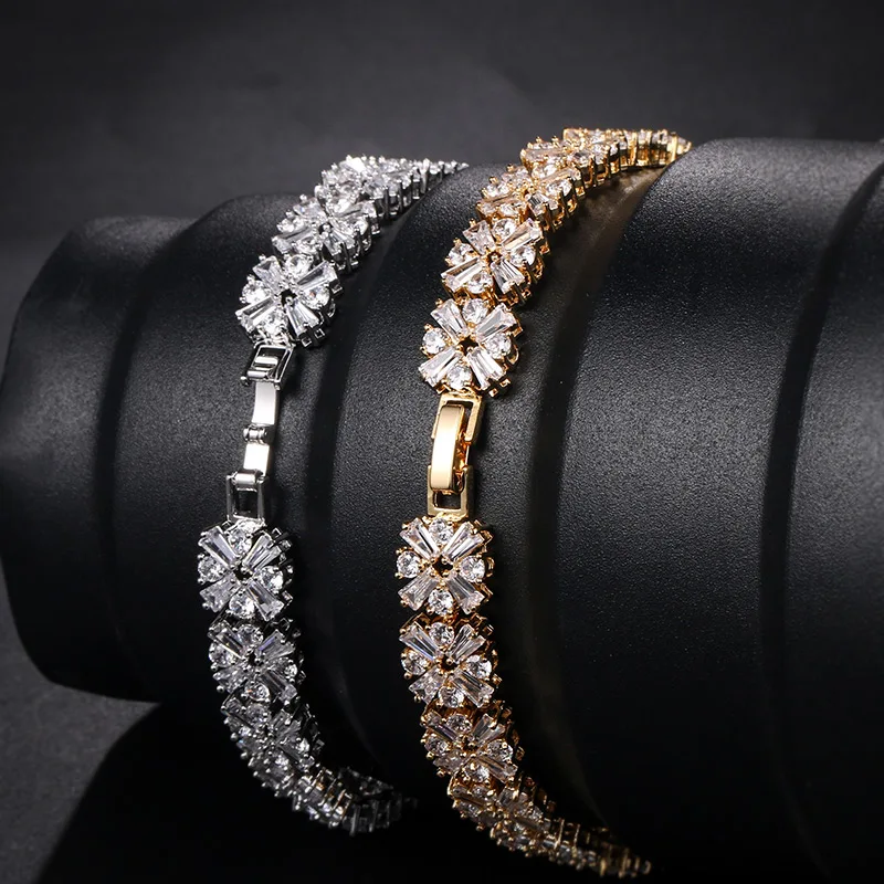 WEIMANJINGDIAN Новое поступление роскошный кубический цирконий CZ Кристалл ожерелье и серьги свадебный ювелирный набор для невесты или подружки невесты