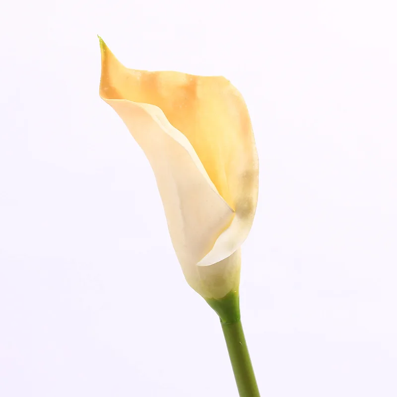 10 flowers 64 см искусственные каллы Настоящее прикосновение большая рука чувствовать себя каллы лилии искусственный цветок стол цветок гостиной украшение подарок букет цветов - Цвет: 10 flowers
