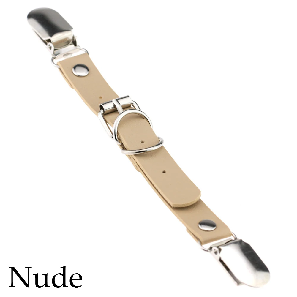 nude 1 шт., высокое качество, сексуальные женские кожаные чулки с подвязками в стиле панк, готика, пояс, кольцо для ног, эластичный пояс для чулок, рождественские подарки - Цвет: nude