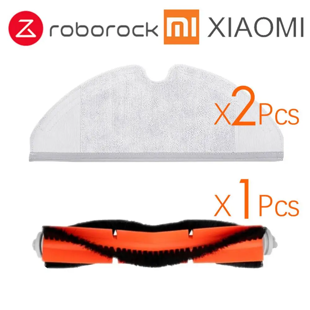 Подходит для Xiaomi Roborock Robot S50 S51 E35 Запчасти для пылесоса наборы швабры влажный фильтр боковая щетка рулон щетки - Цвет: 3Pcs a lot