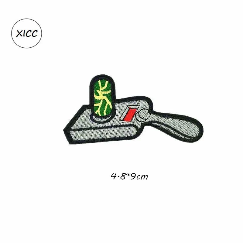 1PC -10 XICC мультфильм рисунок милый Рик и Морти блестки вышивка патчи для одежды гладить на переводе наклейки для аппликаций на одежде - Цвет: 1PC -10