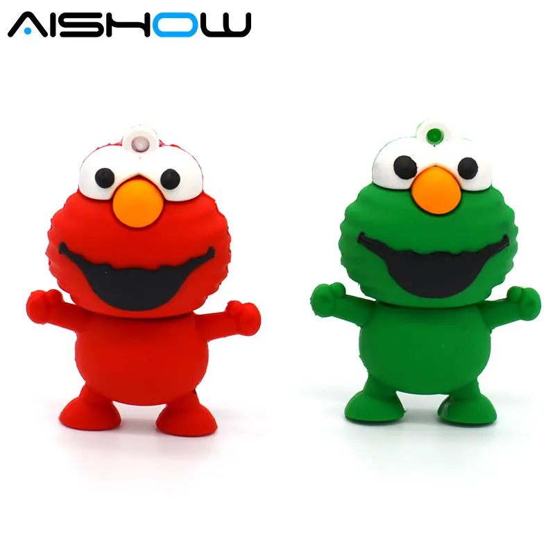 mini small usb flash drive memory stick 4GB 8GB 16GB 32GB Mini Elmo USB Flash Drive from SESAME USB pen drive thumb pendrive