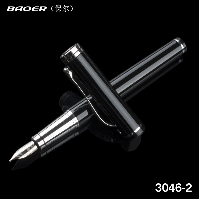 Ручка перьевая Baoer чернильная классическая из нержавеющей стали 3035|fountain pen|quality