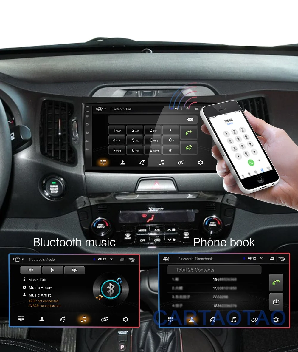 2G+ 32G " 2din Android 8,1 GO автомобильный dvd-плеер для KIA Sportage 3 4 2010 2011 2012 2013- автомобильный Радио gps навигация wifi плеер