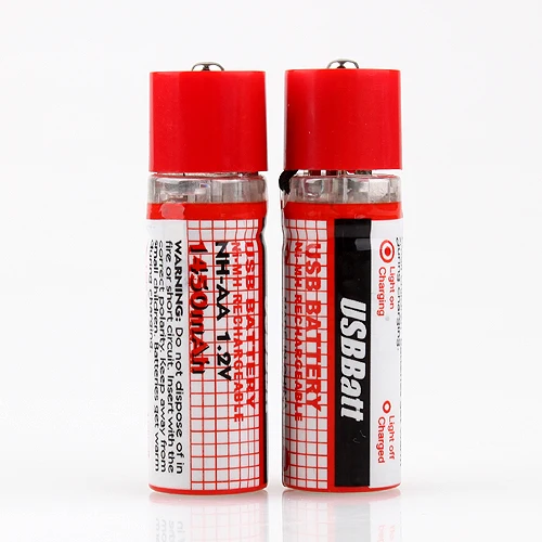LiitoKala 1 2 V 1450 MAH USB AA батарея аккумуляторная аа С светодиодный индикатором и