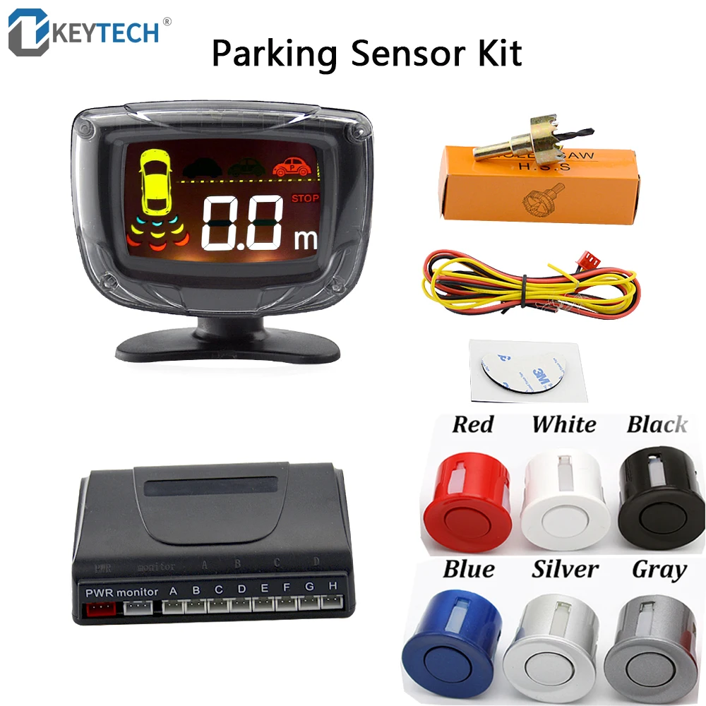

Датчик парковки OkeyTech 4/8, с ЖК-дисплеем, 22 мм