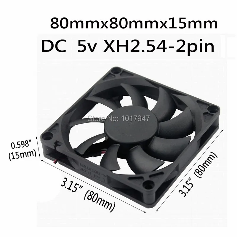 5 шт. Gdstime DC В 2Pin разъем 8 см 80 мм x 15 80x15 охлаждающий вентилятор для компьютера|cooling