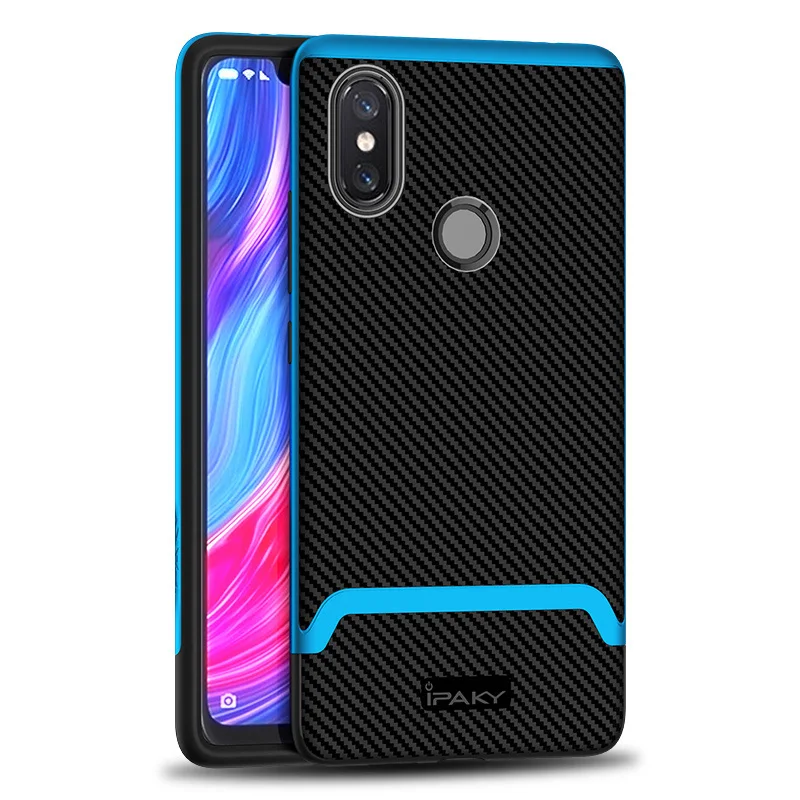Xiaomi mi A2 Lite Чехол iPaky Обложка Для Сяо mi красный mi 6 Pro Силиконовая задняя крышка+ пленка, поликарбонат рамка Xio mi A2 облегченная Чехол - Цвет: Синий