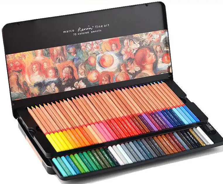 Marco Raffine Artist 72 100 цветных карандашей Набор для рисования оптовая продажа|color pencil