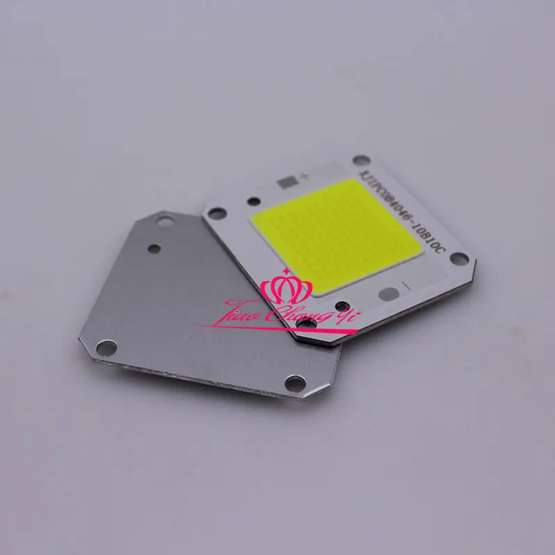 100 шт. 50 Вт Чистый белый 6000 К Высокая мощность COB LED 32В 125ма для DIY прожектор | Лампы и