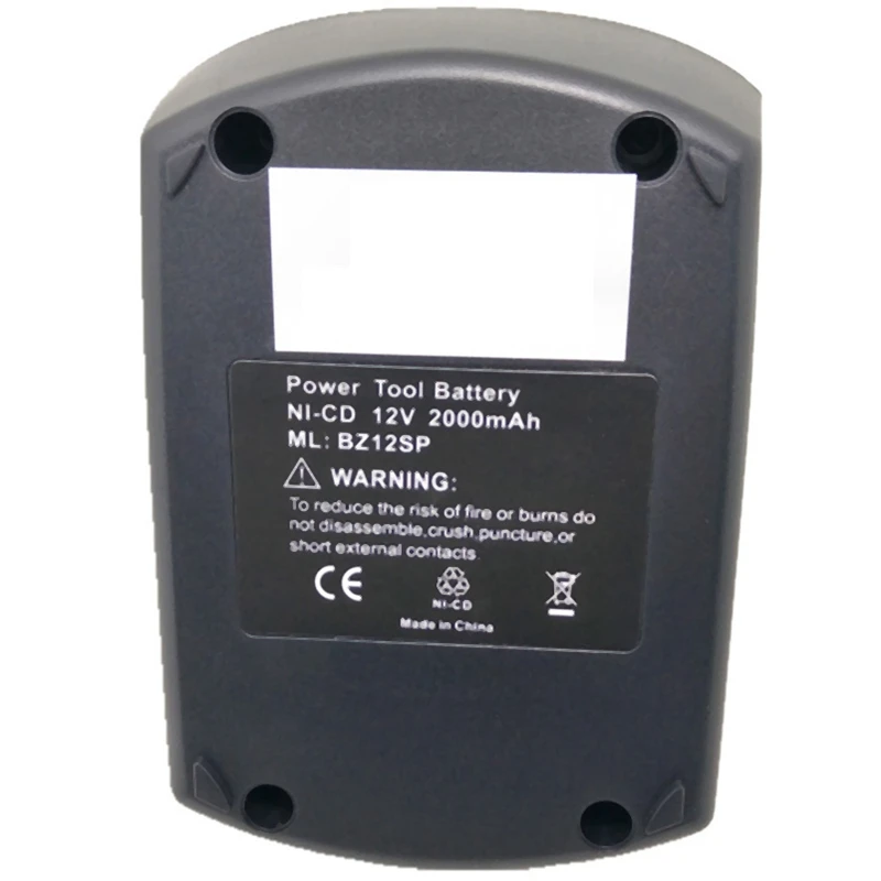 12V 2000Mah Ni Cd сменный электроинструмент батарея для Metabo: 6.02151.50 Bz12Sp Bsz 12 Ssp Bz Sp Ula9.6