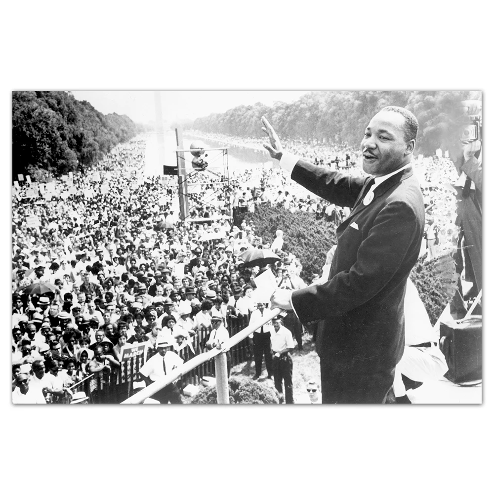 Настенные художественные картины Martin Luther King Jr винтажные плакаты и