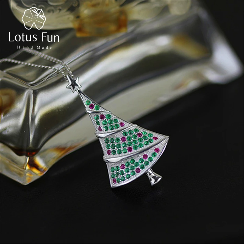 новинка елка подвески с стразы реального чистого стерлингового серебра 925